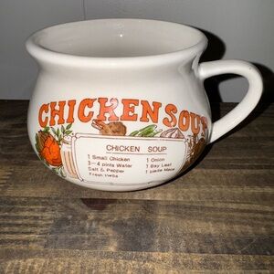 Vintage Chicken Soup Recipe Mug